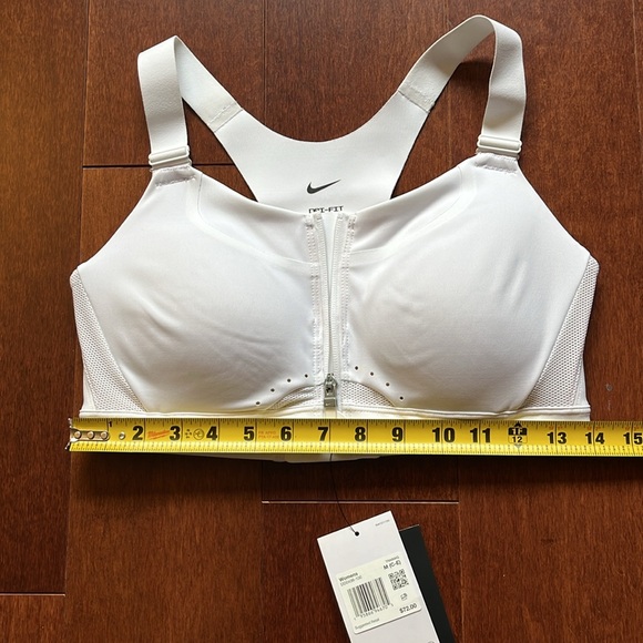 Nike Alpha Women's High-Support Padded Zip-Front Racerback Sports Bra - Size M - Picture 5 of 5